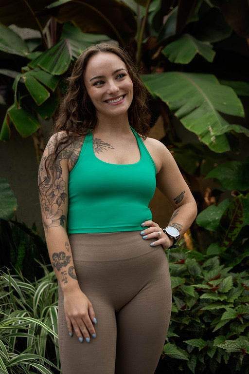 Green Oasis Fitted Tank | Spring Chick